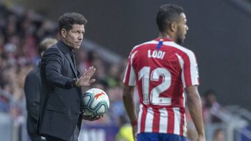 Renan Lodi en su debut en Primera.