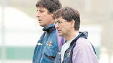 <b>BUEN FEELING</b>. Santos presume de su buena relación con Vázquez.