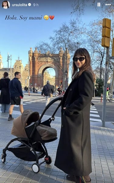 Úrsula Corberó posa por primera vez con su hijo Dante: “Hola, soy mami”