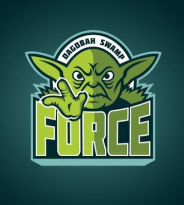 Los personajes de Star Wars como logos deportivos