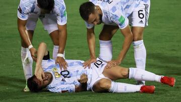 Messi was left crumpled in a heap during Argentina&#039;s win against Venezuela after Martinez inflicted a tackle which Argentine media is calling &quot;criminal&quot;.