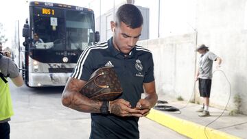Theo Hernández durante la pretemporada.