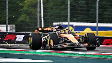 Mogyorod (Hungary), 01/08/2025.- McLaren driver Oscar Piastri of Australia competes during the first free practice session for the Formula One Hungarian Grand Prix at the Hungaroring circuit in Mogyorod, Hungary, 01 August 2025. The 2025 Formula 1 Hungarian Grand Prix is held at the Hungaroring racetrack on 03 August. (Fórmula Uno, Hungría) EFE/EPA/Boglarka Bodnar HUNGARY OUT