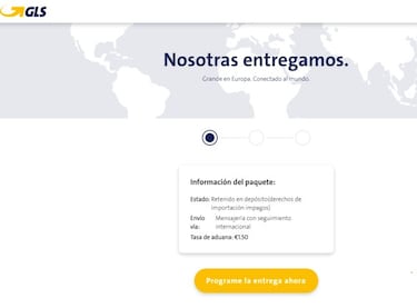 Cuidado si has recibido un SMS de GLS sobre un pedido que esperas, podría ser falso