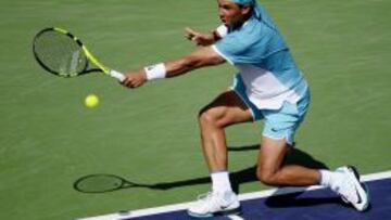 Nadal, durante su semifinal frente a Djokovic.