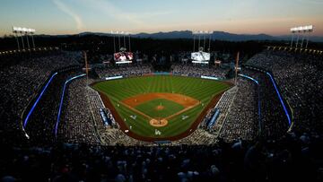 Una tarde-noche perfecta en el Dodger Stadium.