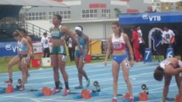 Isidora Jim&eacute;nez durante su carrera en Lima. 