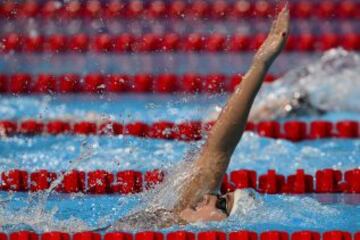 Madeline Dirado de Estados Unidos durante la prueba de 400m individuales femanino