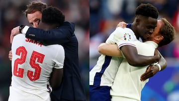 Bukayo Saka, de las l¨¢grimas de Wembley a la sonrisa en D¨¹sseldorf.