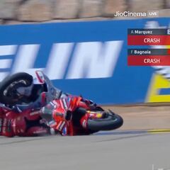 Peligrosa caída de Álex Márquez y Pecco Bagnaia