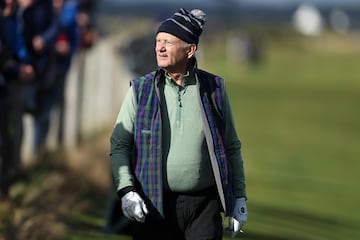 El famoso actor estadounidense está disfrutando del golf en el torneo de Escocia, Alfred Dunhill, disputado en la ciudad costera de St Andrews. 