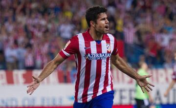 Costa back in his Atleti days, here scoring against Osasuna on September 24, 2013.