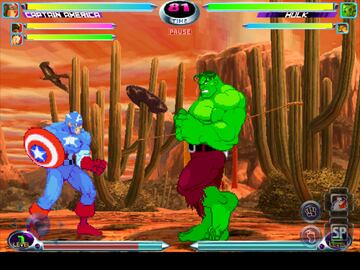 Captura de pantalla - Marvel vs. Capcom 2 (IPH)