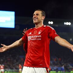 Chris Wood, el delantero del Nottingham Forest que eclipsa a Haaland en la Premier League