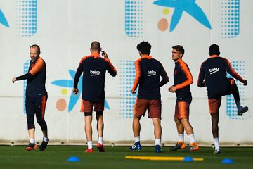 Barça put in one last session before the final against Sevilla