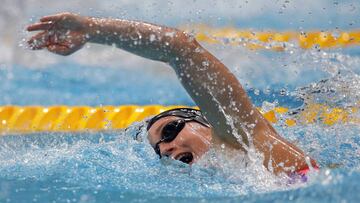 Mireia Belmonte logr&oacute; el pase a la final de 400 libres en la Copa del Mundo.