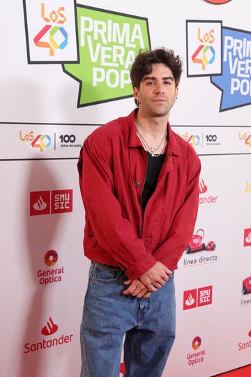 Álvaro de Luna a su llegada a LOS40 Primavera Pop.