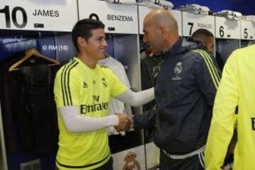 A partir del 4 de enero de 2016 Zinedine Zidane se convirtió en el nuevo entrenador de James Rodríguez en el Madrid. La historia está por escribirse.