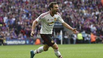 Mata con el Manchester United. 