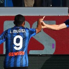 Asistencia de Muriel en la victoria del Atalanta ante Cagliari