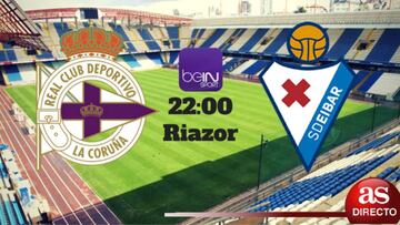 Deportivo vs Eibar, Jornada 1 LaLiga Santander, hoy viernes 19/08/2016