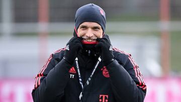 dpatop - 28 March 2023, Bavaria, Munich: Soccer; Bundesliga, training FC Bayern Munich at the training ground on Säbener Straße. The new Bayern coach Thomas Tuchel leads the training for the first time. Photo: Sven Hoppe/dpa (Photo by Sven Hoppe/picture alliance via Getty Images)