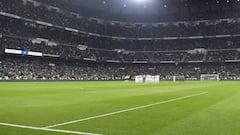 Ultras Sur, en el Bernabéu en el Real Madrid-Girona de Copa