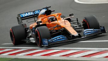 Sainz con el McLaren en Hungría.