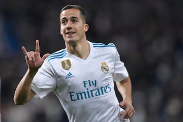 0-1. Lucas Vázquez celebró el  primer gol.