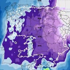 AEMET avisa de la llegada de una masa de aire ártico a España: zonas afectadas