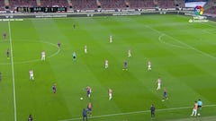 El baile de Messi al 89' cuando el Barça sólo ganaba por uno