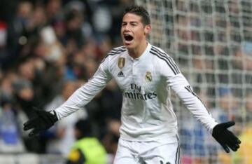 James vuelve a disputar un clásico en el Bernabéu desde el 25 de octubre de 2014.