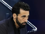 Real Madrid manager Alvaro Arbeloa ahead of the UEFA Champions League match at the Etihad Stadium, Manchester. Picture date: Tuesday March 17, 2026. (Photo by Nick Potts/PA Images via Getty Images)