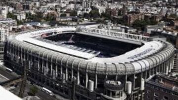 Panorámica del estadio Santiago Bernabéu tomada el 5 de noviembre de 2013.