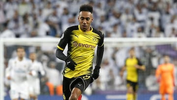 Aubameyang con el Borussia Dortmund.