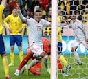 Suecia-España: los goles y la clasificación en imágenes