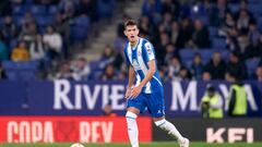 BARCELONA, SPAIN - JANUARY 03: Cesar Montes of RCD Espanyol in action during the Copa del Rey Round of 32 match between RCD Espanyol and RC Celta at RCDE Stadium on January 03, 2023 in Barcelona, Spain. (Photo by Pedro Salado/Quality Sport Images/Getty Images)