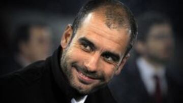 Pep Guardiola, como entrenador del Barcelona durante un partido en 2010.