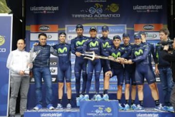 El colombiano Nairo Quintana y las mejores fotos de su triunfo en la Tirreno Adri&aacute;tico.