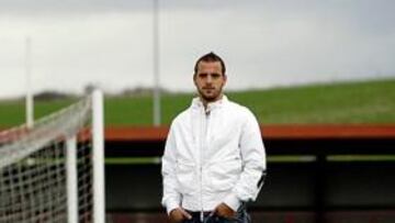 <b>VUELVE. </b>Soldado, que fue bautizado como el 'gudari' en su época en Pamplona, regresa a la que fue su casa hasta hace dos campañas.