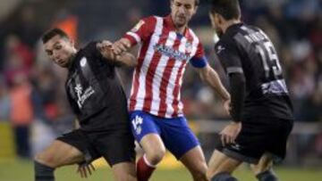 Gabi en el partido contra el Levante.