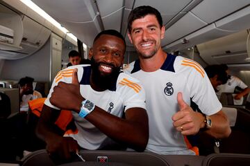 Antonio Rüdiger y Thibaut Courtois. 
 