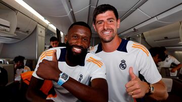 Antonio Rüdiger y Thibaut Courtois.