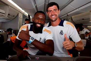 Antonio Rüdiger y Thibaut Courtois. 
 