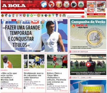 Portadas de la prensa extranjera