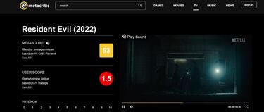 Resident Evil es una de las series peor valoradas de Netflix