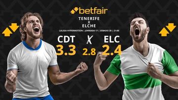CD Tenerife vs. Elche CF: horario, TV, pronósticos, estadísticas y clasificación