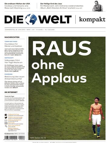 Die Welt Kompakt: "Fuera sin aplauso".