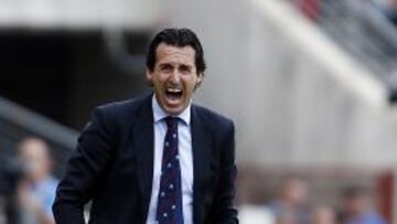 Emery, durante el partido.