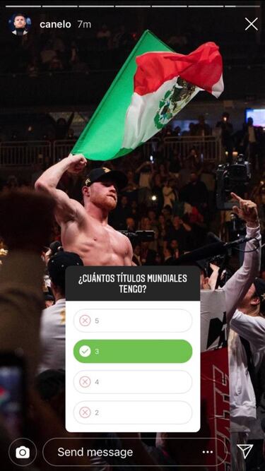 Canelo Álvarez interactúa con sus fans al publicar una encuesta